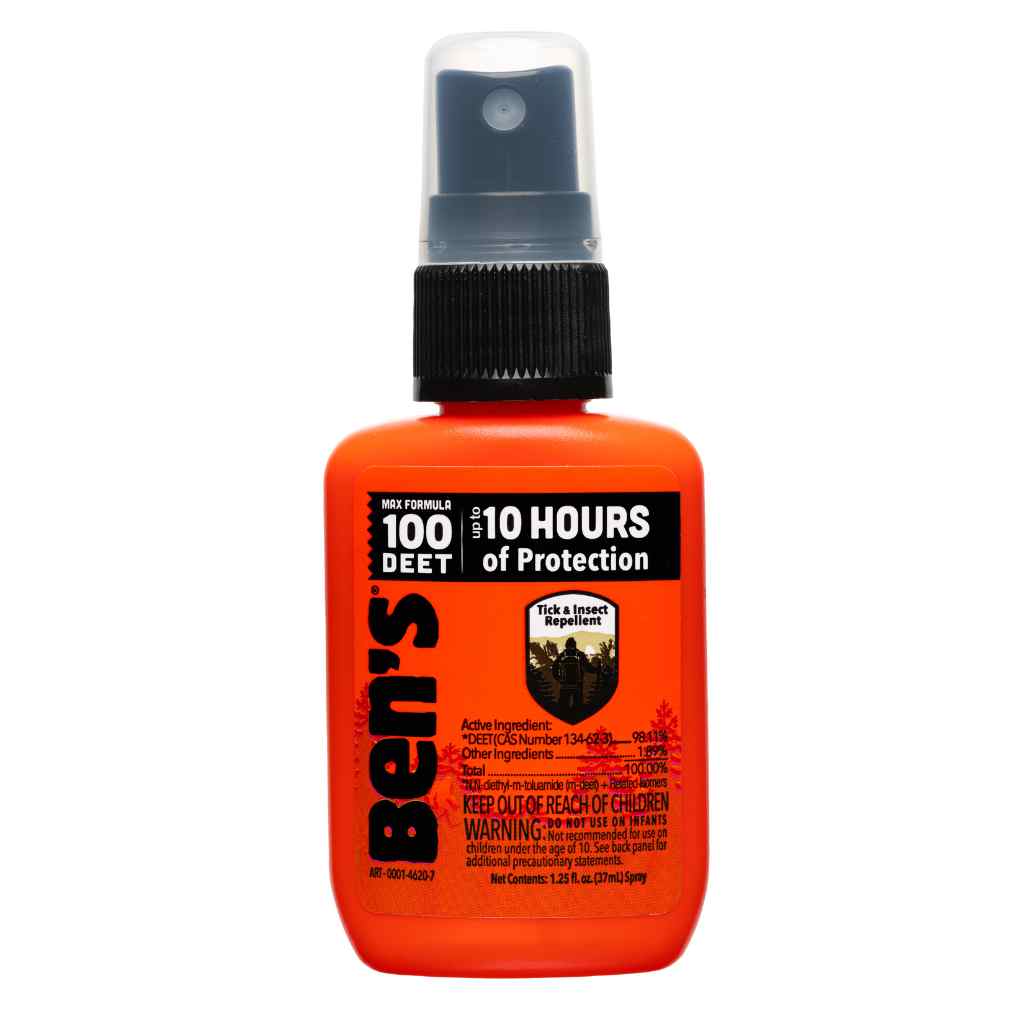 Ben's 100 Tick & Insect Repellent 1.25 oz. Pump Spray front