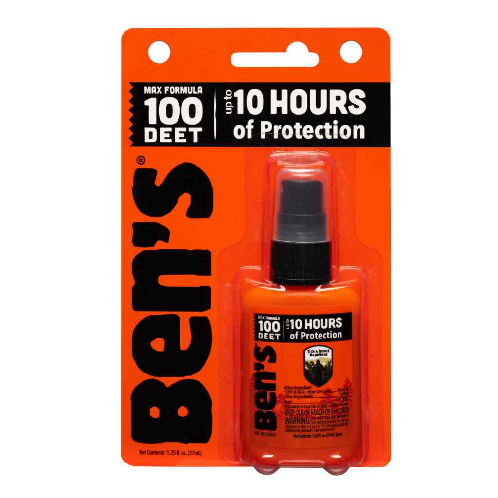 Ben's 100 Tick & Insect Repellent 1.25 oz. Pump Spray in packaging