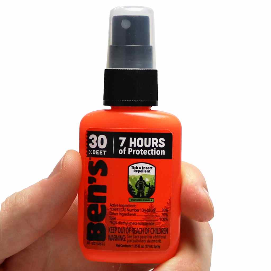 Ben's 30 Tick & Insect Repellent 1.25 oz. Pump Spray in hand