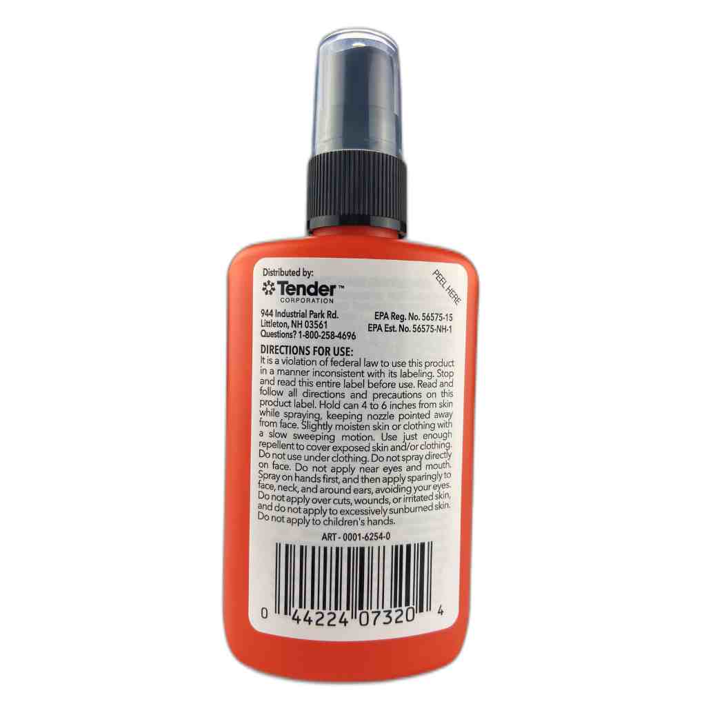 Ben's Tick Repellent 3.4 oz. Pump Spray back