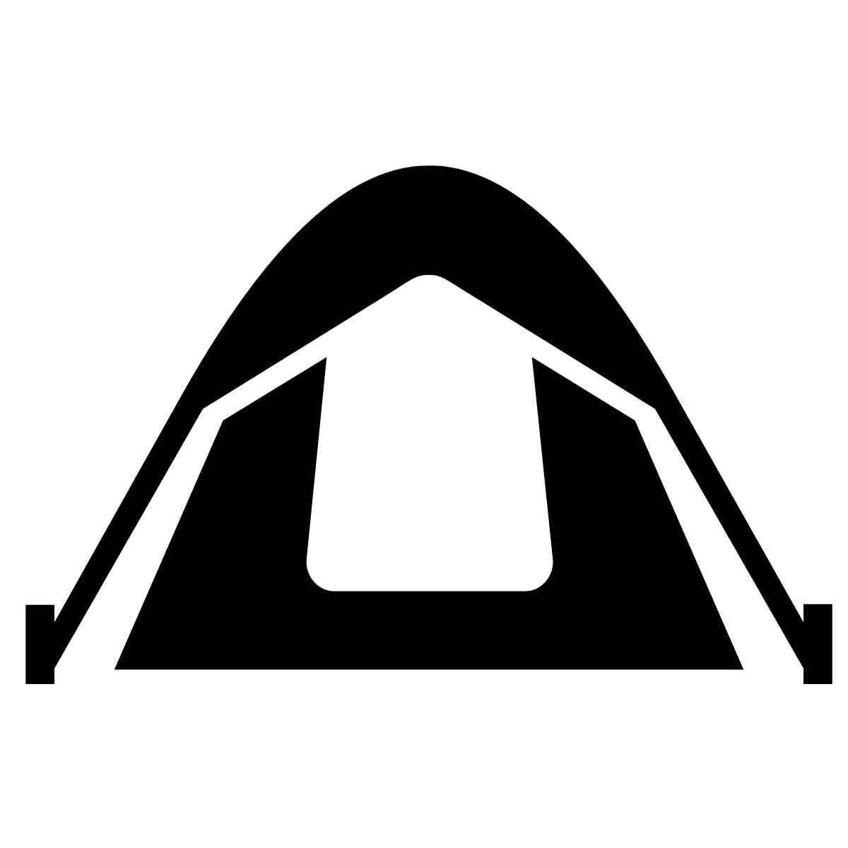 Camping tent icon