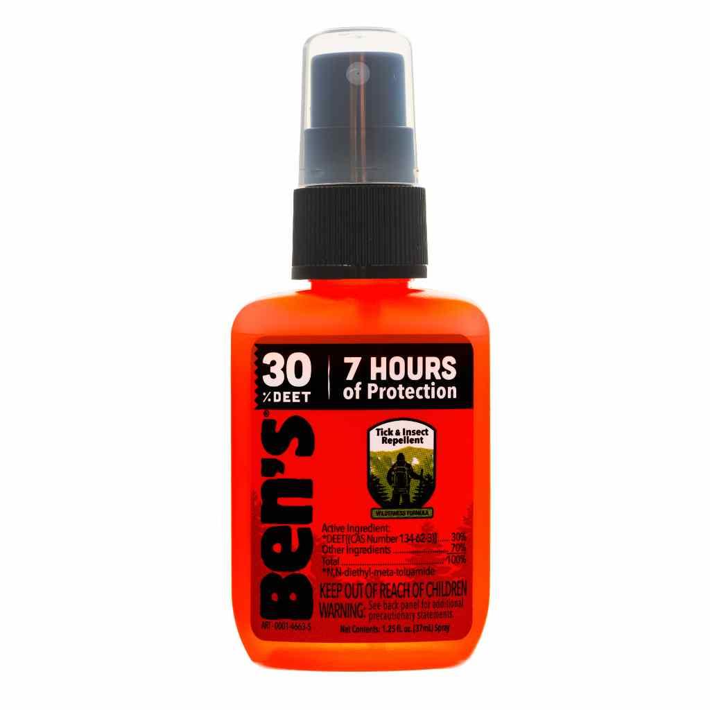Ben's 30 Tick & Insect Repellent 1.25 oz. Pump Spray front
